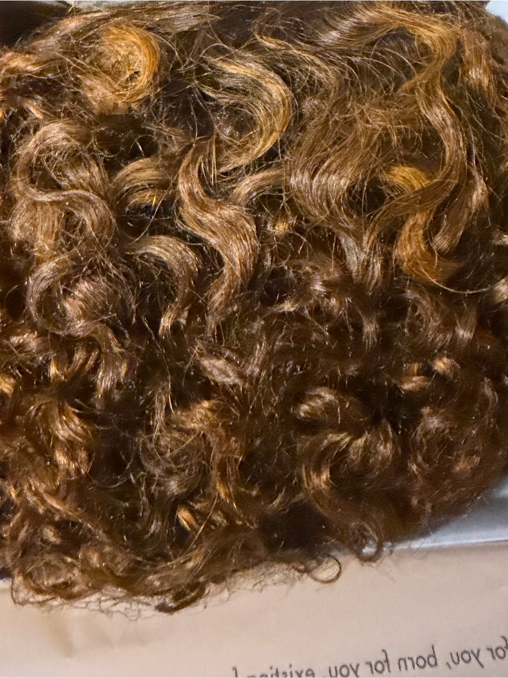 Layered Curly Brown Hairpiece - Soft Natural Volume Luvme one size